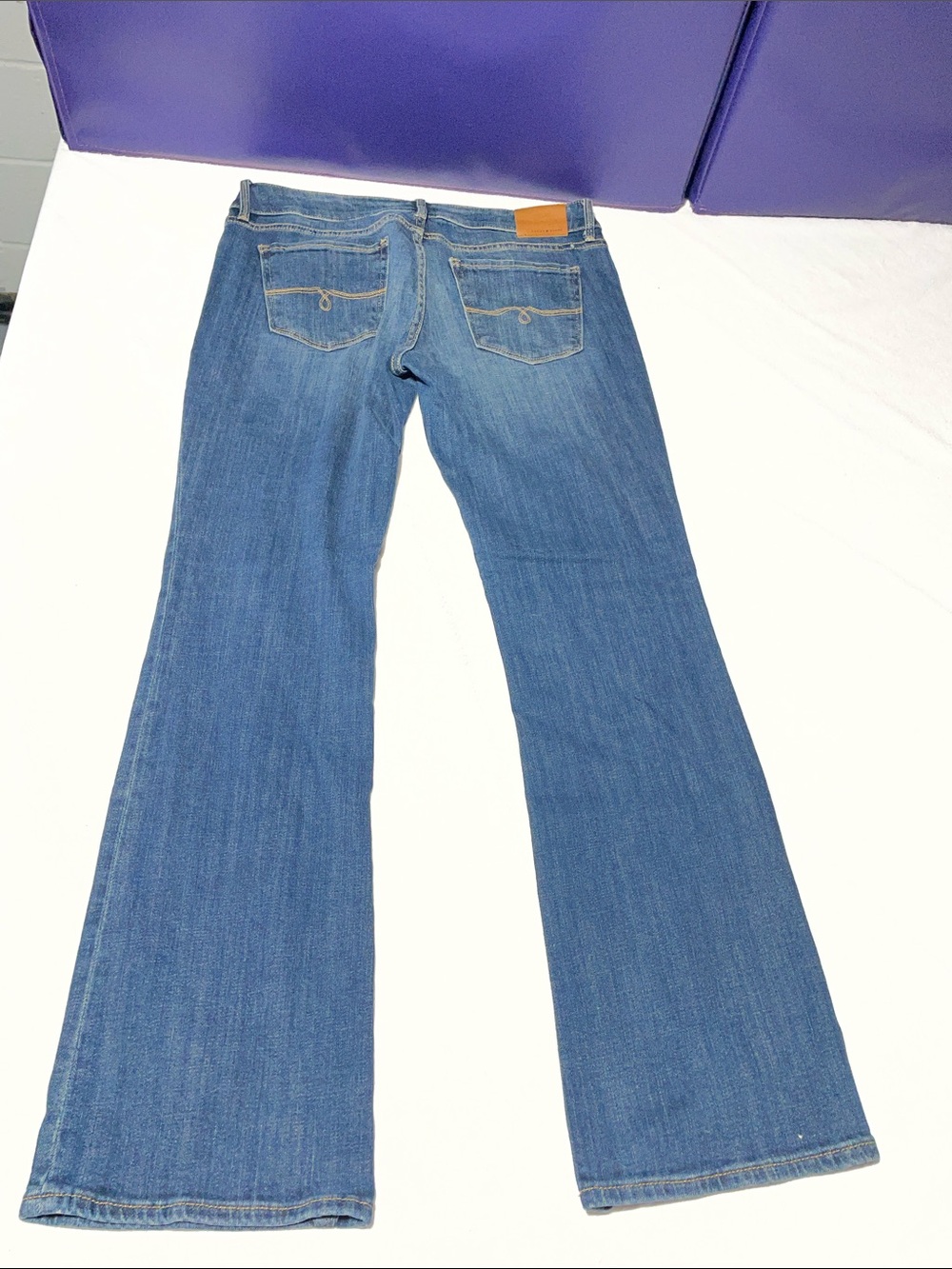 Lucky Brand Blue Flared Wide-Leg Jeans - Picture 3 of 3